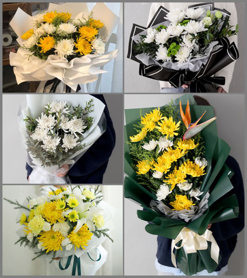 四川达州通川区金石镇白事花束代送